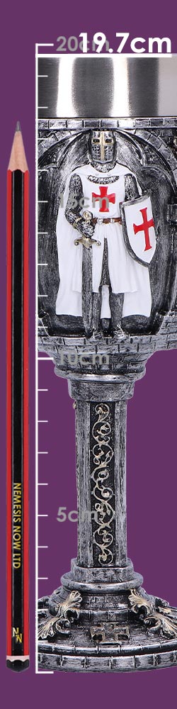 Valiant Medieval Knight Architectural Goblet