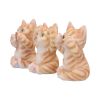 Three Wise Ginger Cats Figurines (Set of 3) – See No, Hear No , Speak No Cats