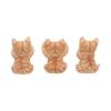Three Wise Ginger Cats Figurines (Set of 3) – See No, Hear No , Speak No Cats