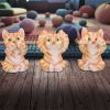 Three Wise Ginger Cats Figurines (Set of 3) – See No, Hear No , Speak No Cats