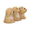 Three Wise Golden Labradors Figurines (Set of 3)