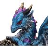 Keeper of the Key (Blue) – A Majestic Dragon Figurine