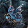 Keeper of the Key (Blue) – A Majestic Dragon Figurine