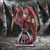Guardians Gaze – The Fierce Flame Dragon Sentinel Figurine