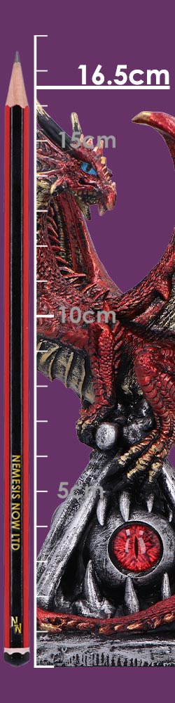 Guardians Gaze – The Fierce Flame Dragon Sentinel Figurine