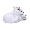 Winter Warmth Cuddling Wolf Puo Figurine