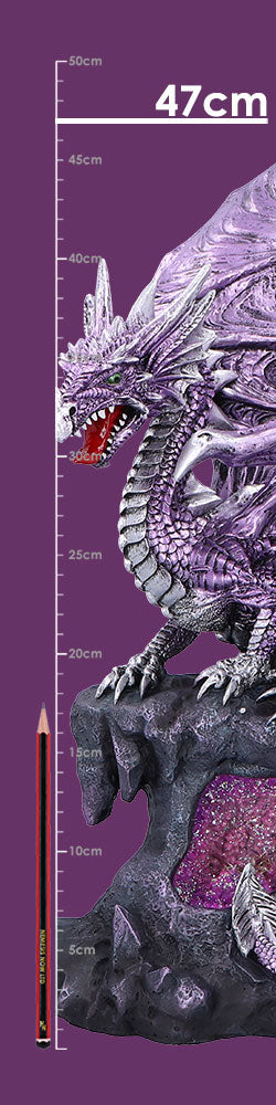 Viorel Large Dragon Figurine with LED Light Up Base