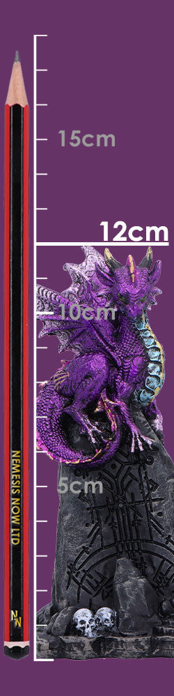 Amethyst Rune Protector Resin Dragon Figurine