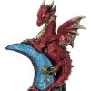 Lunar Perch Decorative Dragon Resin Figurine