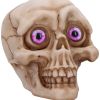 Eyes Wide Open (Pink) Decorative Resin Skull