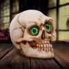 Eyes Wide Open (Green) Decorative Resin Skull