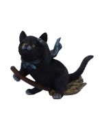 Witch Cat Lantern Figurine