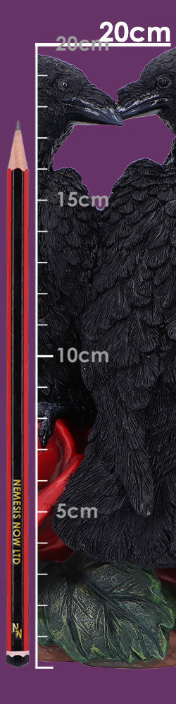 Raven Romance Decorative Resin Figurine