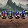 Blooming Brood Set of 4 Dragon Egg Figurines 9cm