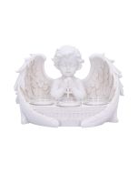 Set of 2 Sleeping Cherub Figurines 12.5cm
