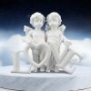 Cherub Couple Standing with Love Figurine 10cm