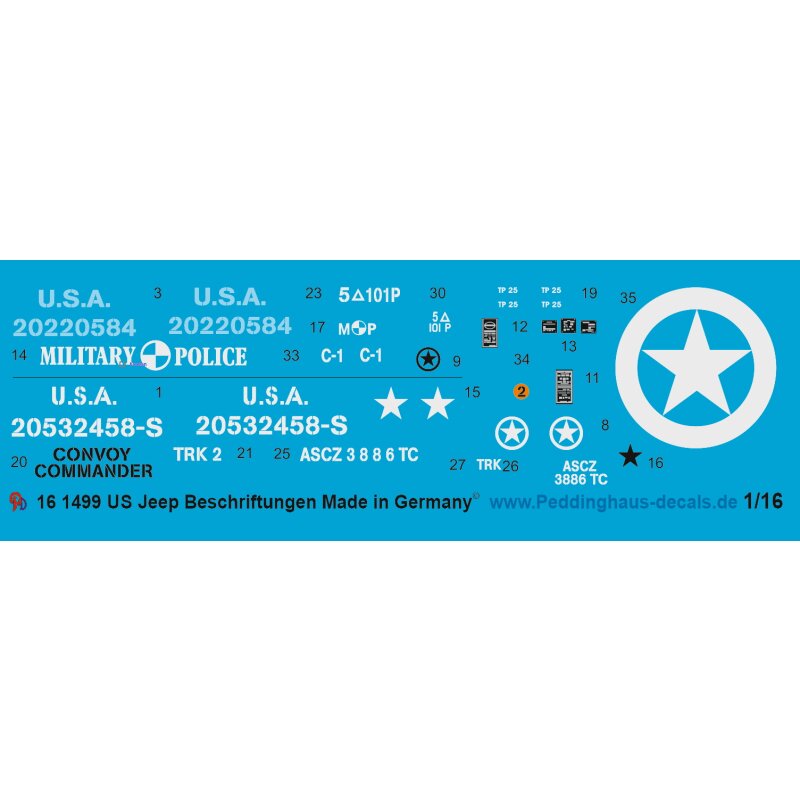 US Jeep Beschriftung No 2