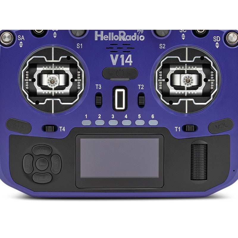 V14 MAX OLED 2,4GHz 4in1 LBT Radio (Multimode - M2) - Black/Blue