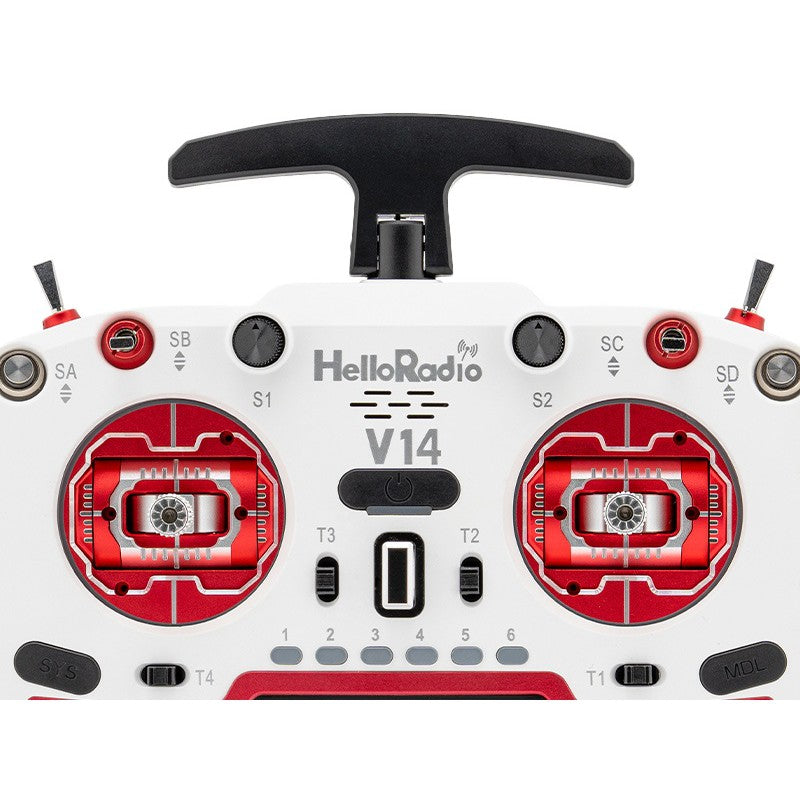 V14 MAX OLED 2,4GHz 4in1 LBT Radio (Multimode - M2) - Red/White