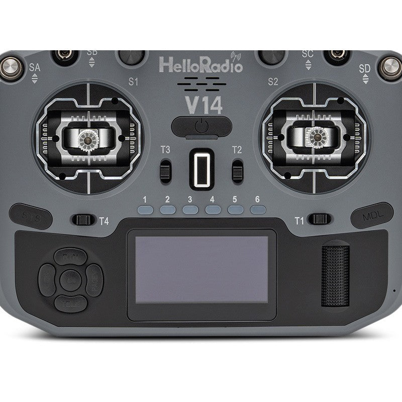 V14 MAX OLED 2,4GHz ELRS LBT Radio (Multimode - M2) - Black/Grey