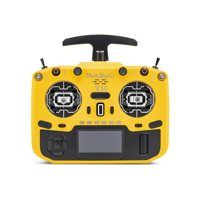 V14 MAX OLED 2,4GHz ELRS LBT Radio (Multimode - M2) - Black/Jaune