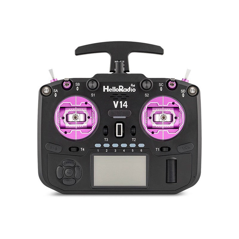 V14 MAX OLED 2,4GHz ELRS LBT Radio (Multimode - M2) - Black/Purple