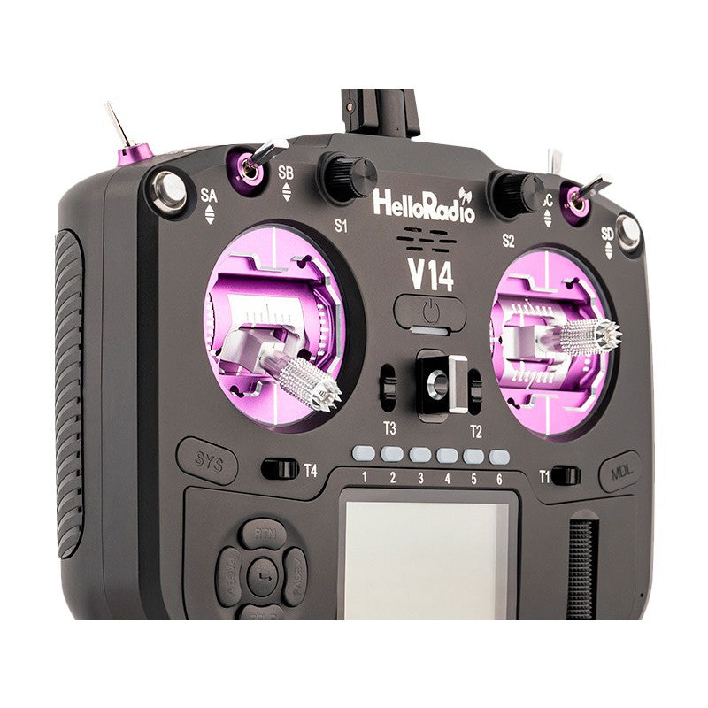 V14 MAX OLED 2,4GHz ELRS LBT Radio (Multimode - M2) - Black/Purple
