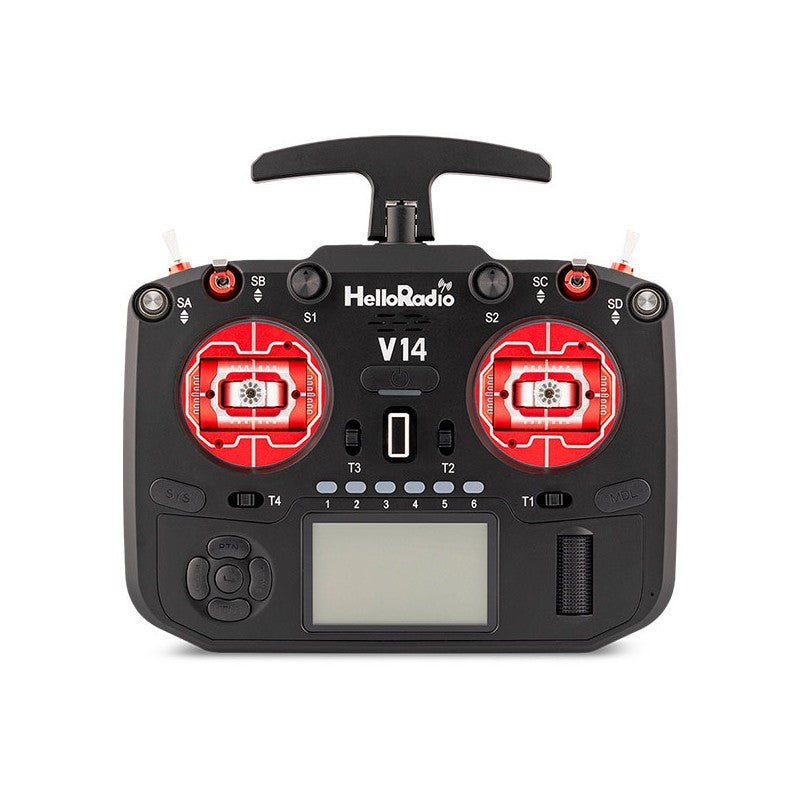 V14 MAX OLED 2,4GHz ELRS LBT Radio (Multimode - M2) - Black/Red