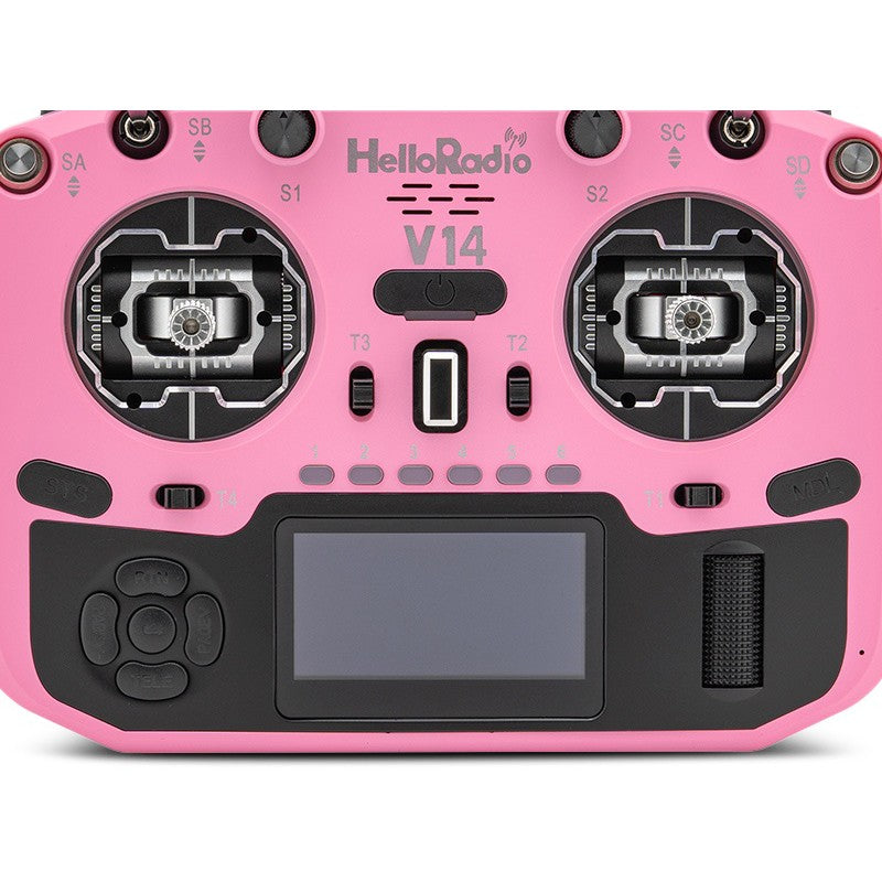 V14 MAX OLED 2,4GHz ELRS LBT Radio (Multimode - M2) - Black/Rose