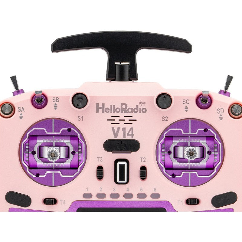 V14 MAX OLED 2,4GHz ELRS LBT Radio (Multimode - M2) - Purple/Pink
