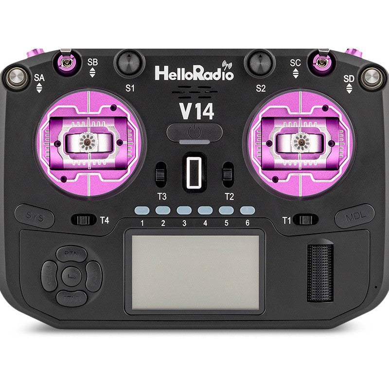 V14 MAX R9 OLED 2,4GHz 4in1 LBT Radio (Multimode - M2) - Black/Purple
