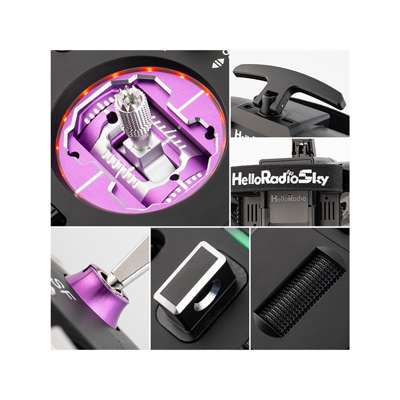 V14 MAX R9 OLED 2,4GHz ELRS LBT Radio (Multimode - M2) - Black/Purple