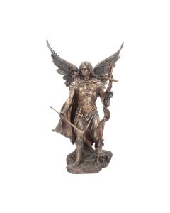 Bronzed Archangel Michael Religious Figurine 33cm