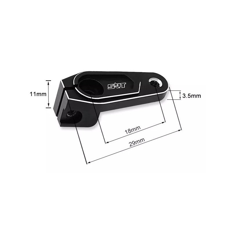 X6S Servo Horn Offset Black (25 Teeth)