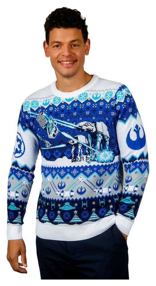Star Wars Christmas Sweater AT-AT Assault Size L