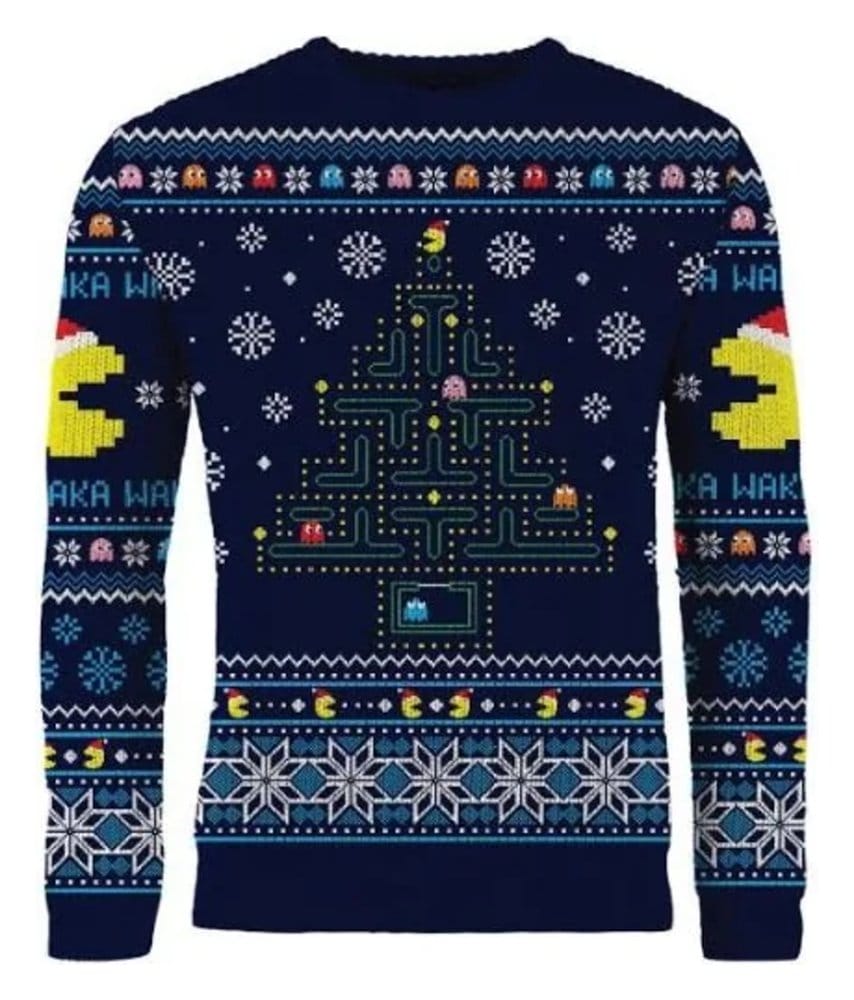 Pac-Man Christmas Sweater Size XL