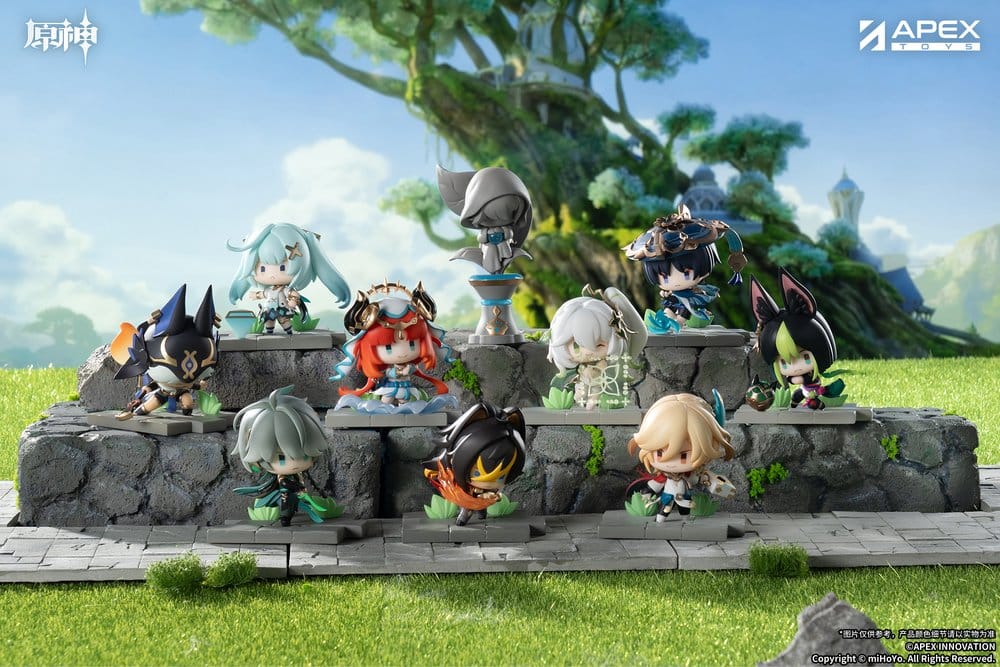 Genshin Impact Senjou no Eishi Mini Figures sumeru Version Blind Box Display (9)
