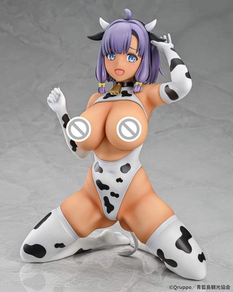 Nukitashi The Animation PVC Statue 1/5 Misaki Hotori Cow print costume Tanned Ver. 22 cm