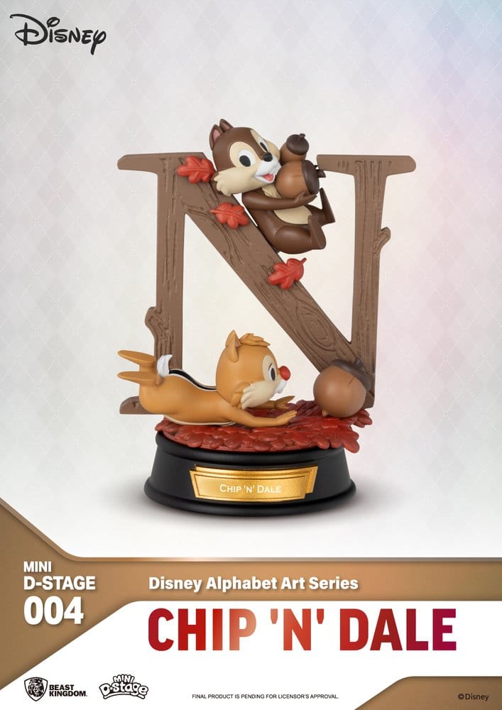 Disney Mini Diorama Stage Statues 6-pack Alphabet Art 10 cm