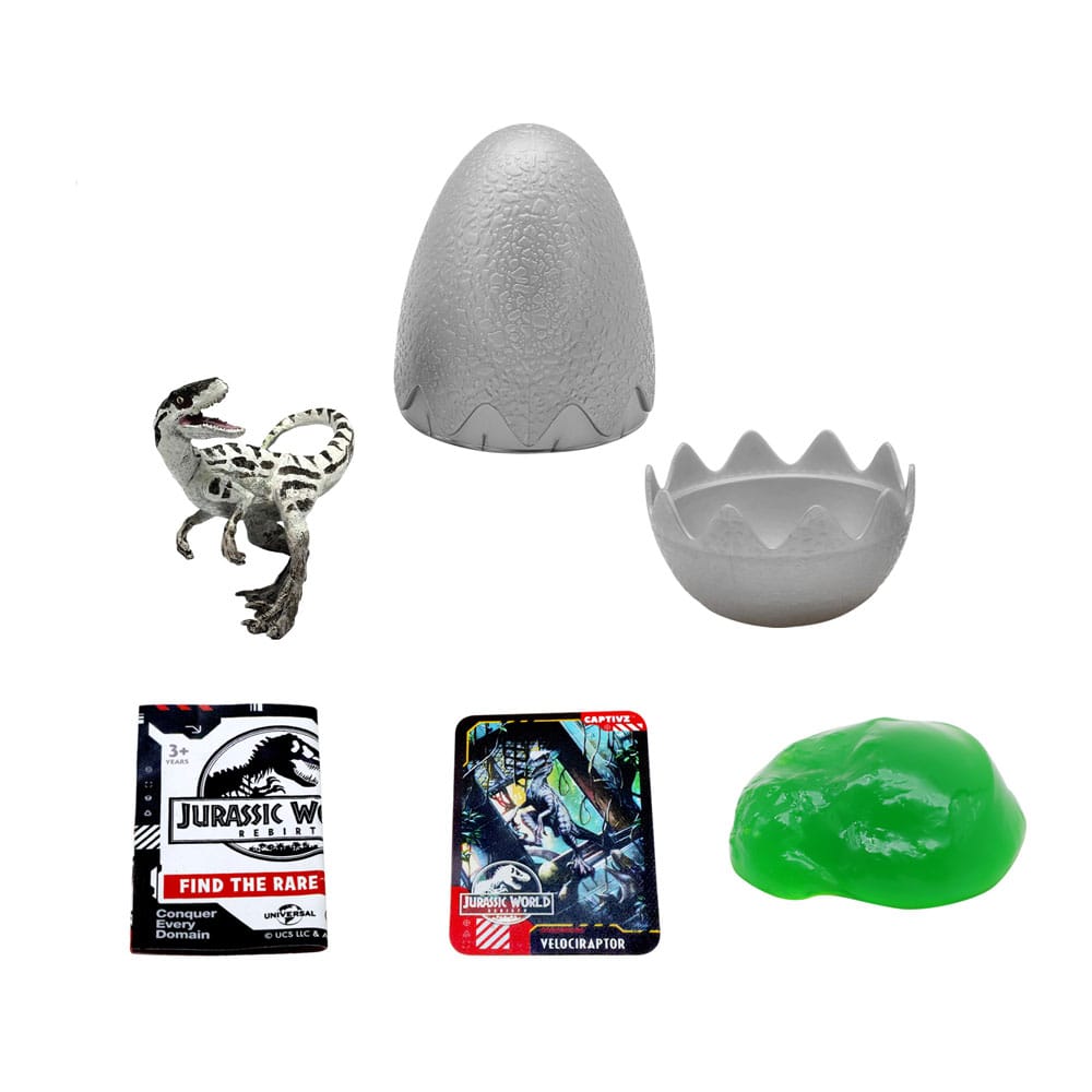 Jurassic World Rebirth Pop N Lock Breach Blind Box Captivz Build n Battle Dinos Display (12)