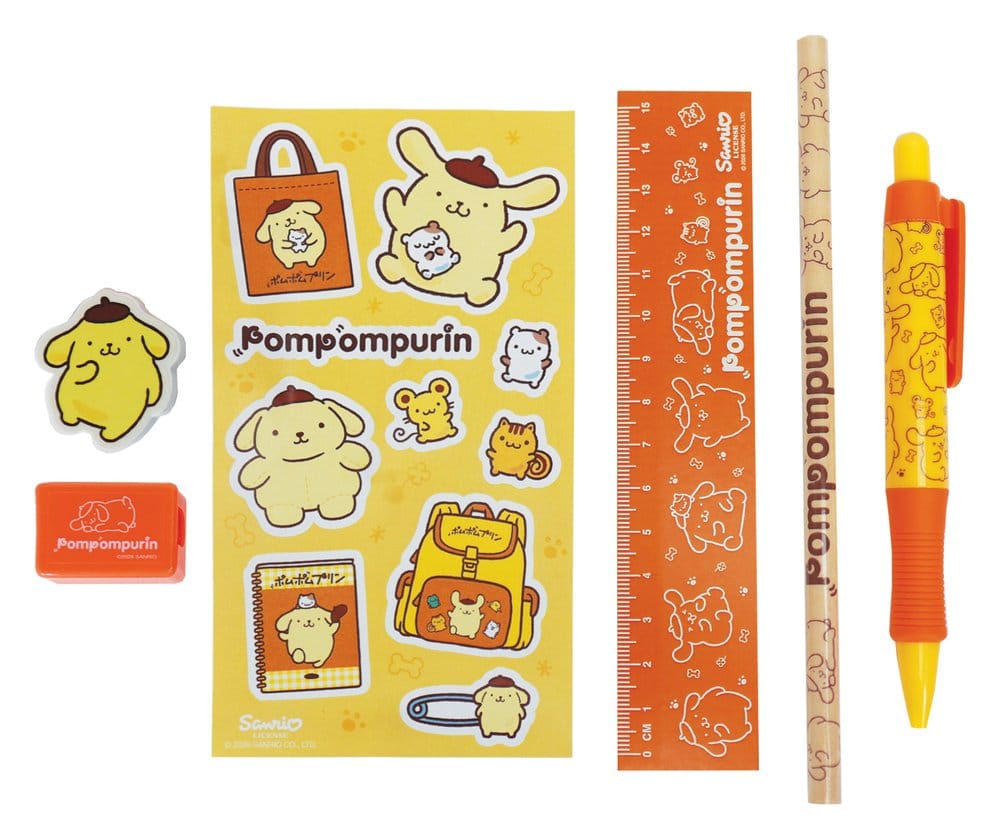 Sanrio Stationery Set 6-Pack Pompompurin