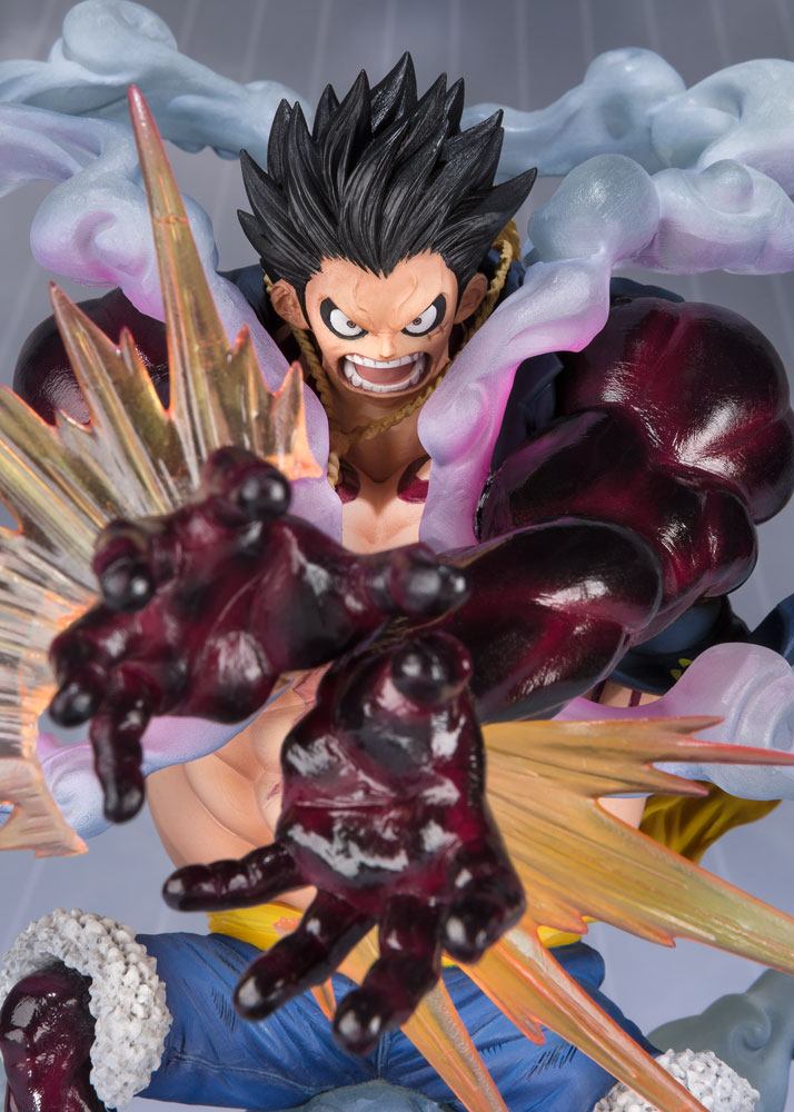 One Piece FiguartsZERO PVC Statue Monkey D. Luffy Gear 4 Leo Bazooka Reissue 18 cm