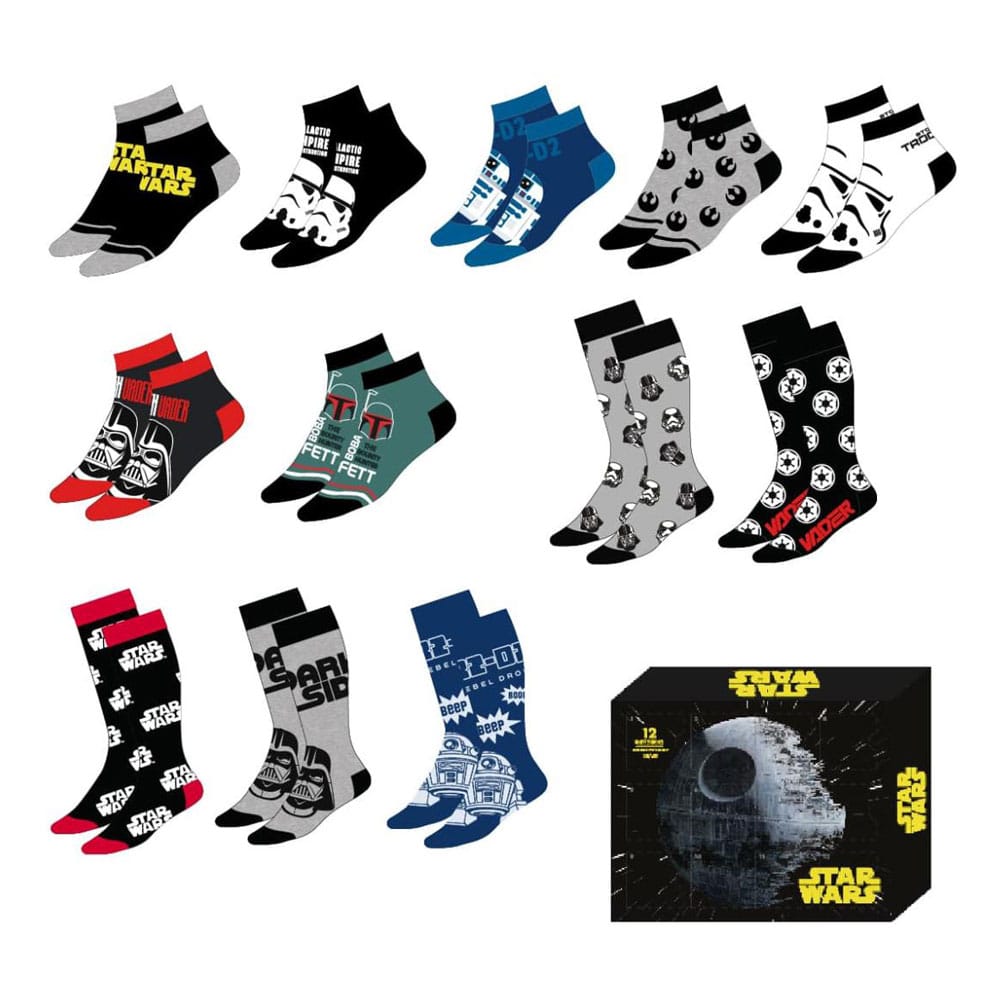 Star Wars Socks 12-Pack 38-45