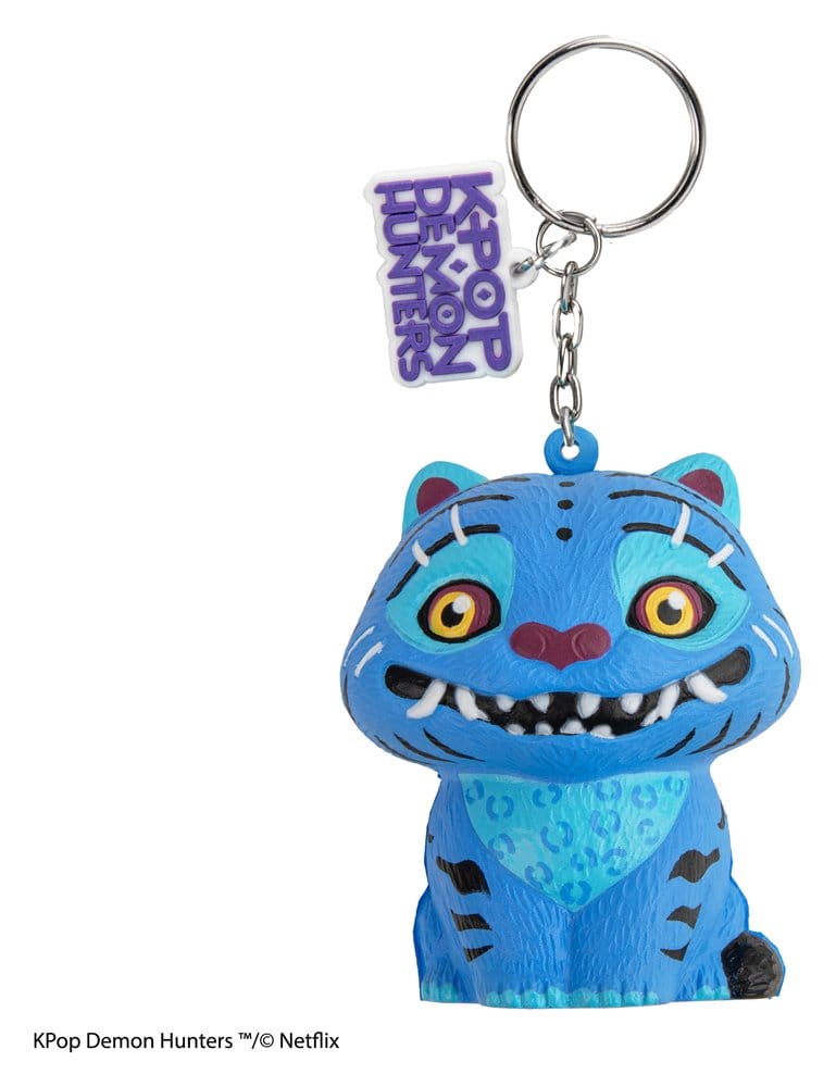 KPop Demon Hunters Squishy Keychain Derpy Tiger