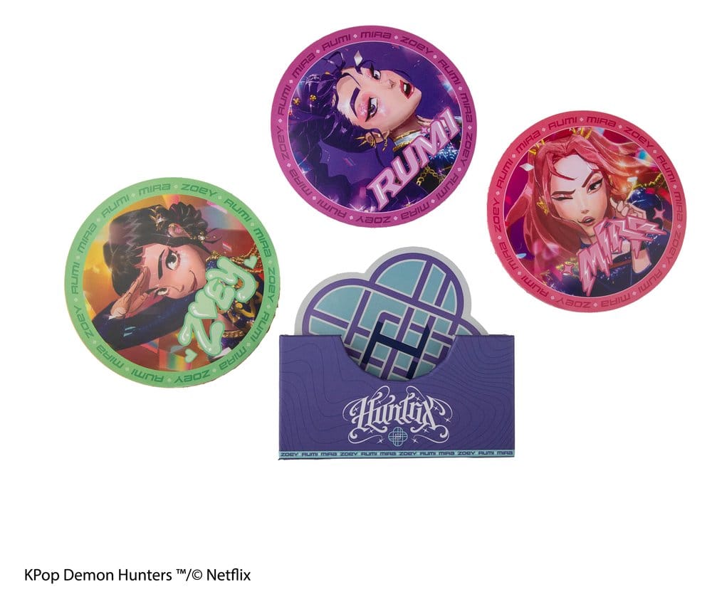 KPop Demon Hunters Set of 4 Coasters HUNTR/X