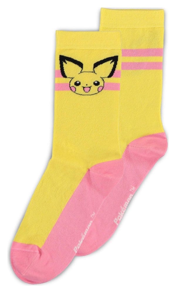 Pokémon Socks 3-Pack Crew 39-42
