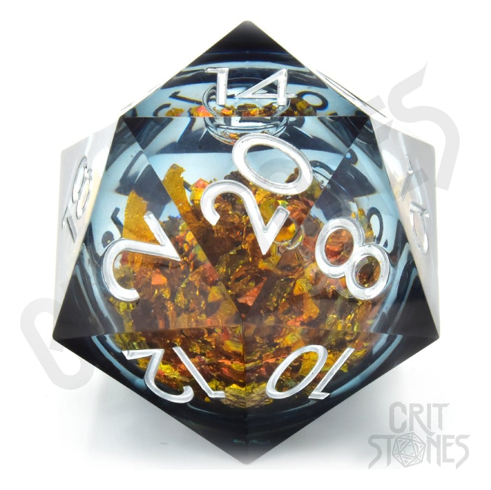 CritStones Liquid Core Dice D20 King Midas 5 cm
