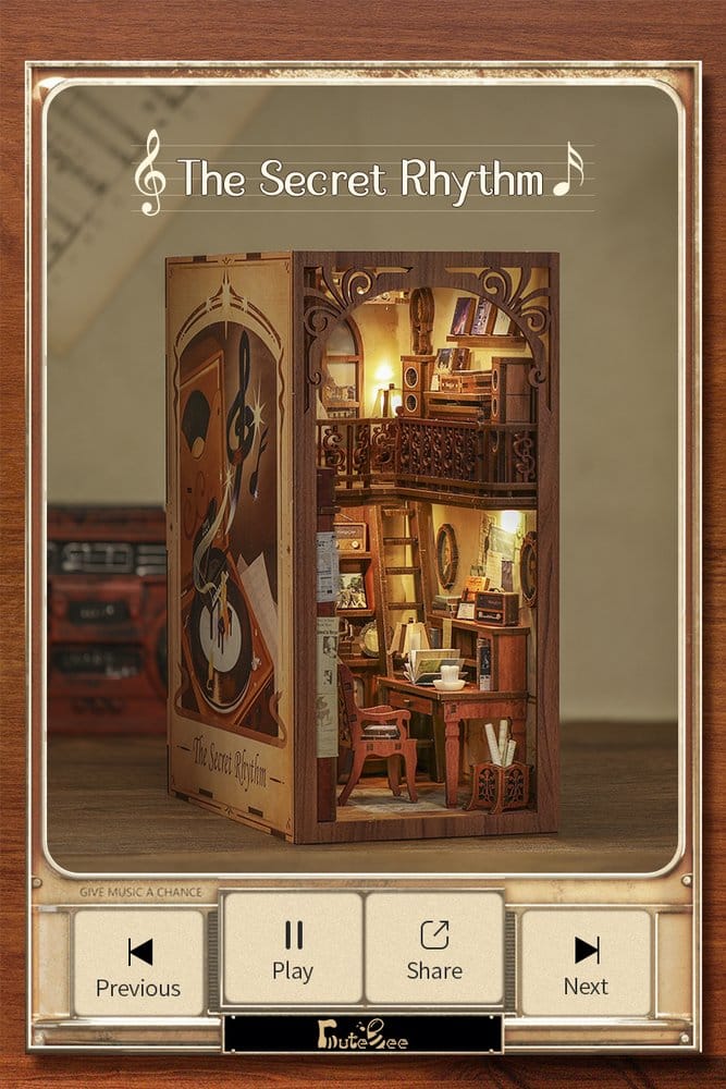 Book Nook The Secret Rhythm 23 x 11 cm