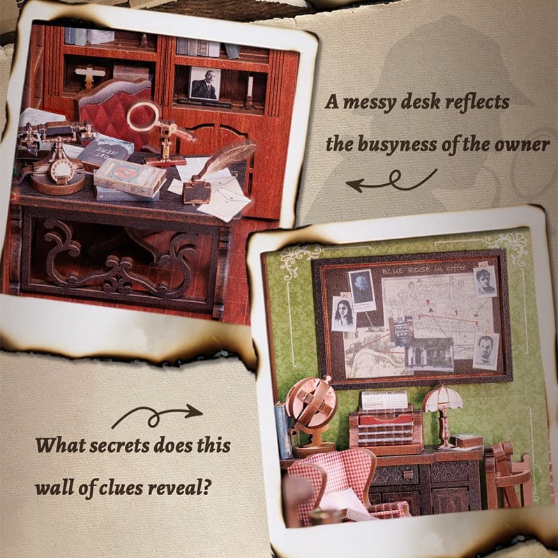 Book Nook Rose Detective Agency 23 x 11 cm