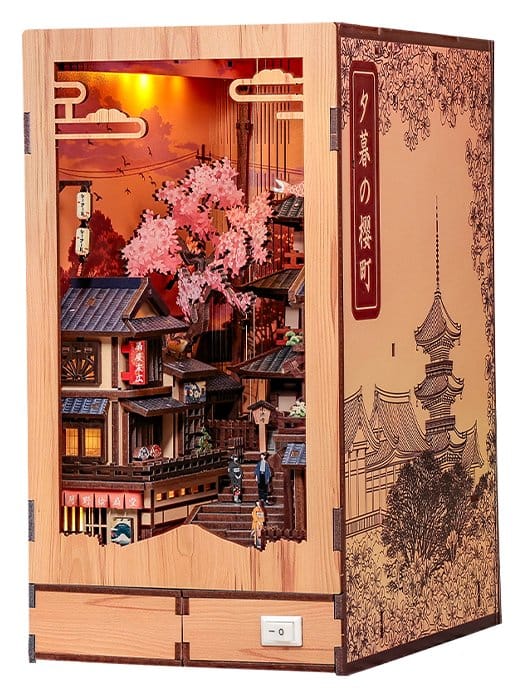 Book Nook Twilight Sakura Path 23 x 12 cm